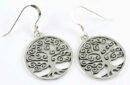 Silver Earring Tree Of Life