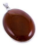 Pendant Oval Shape Carnelian