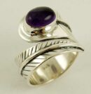 Silver Ring Amethyst Stone