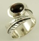 Silver Ring Garnet Stone