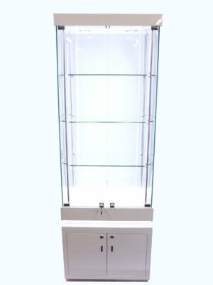 Frameless Display Glass Cabinet 650X400X1900mm SW Code 99052