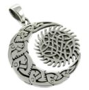 Silver Pendant Moon And Sun