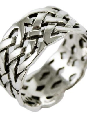 Silver Ring Celtic Weave
