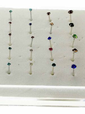 Nose Stud Silver Assorted 20pcs