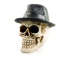 Skull Ivory Wearing Trilby Hat