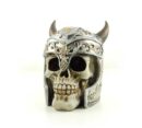 Skull Ivory With Viking Helmet