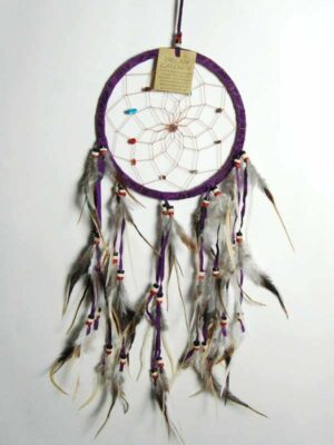 Dream Catcher Wood Beads Purple