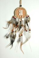 Dream Catcher With Fur Black