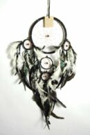 Dream Catcher 4 Circles Black 16cm