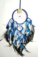 Dream Catcher 4 Circles Blue