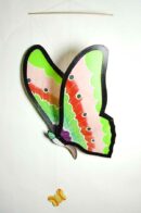 Mobile Wooden Butterfly Large