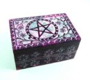 Soapstone Box Pentagram Purple