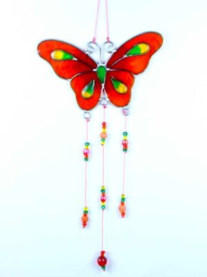Suncatcher Butterfly Red 29.5cm