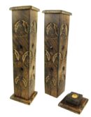 Incense Holder Wood Tower Buddha