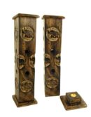 Incense Holder Wood Tower Elephant
