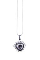 Pendant Heart Amethyst