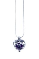 Pendant Heart Shape Amethyst