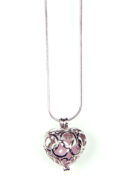 Pendant Heart Shape Rose Quartz