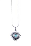 Pendant Heart Turquoise