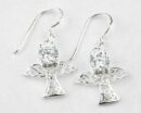 Silver Earring Fairy Clear