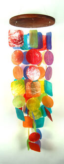 Mobile Rainbow Capiz Shell