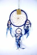 Dream Catcher 4 Circles Blue