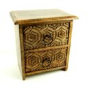 Box Wood Chest With Drawers