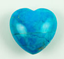 Stone Heart Turquoise 2.5cm