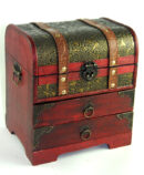Box Wooden Chest 22.5X18X25cm
