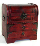 Box Wooden Chest 22.5X18X25cm