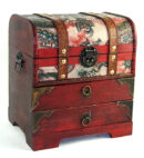 Box Wooden Chest 22.5X18X25cm