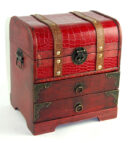 Box Wooden Chest 22.5X18X25cm