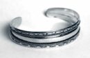 Silver Bangle Rope Design