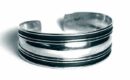 Silver Bangle Plain Lines