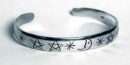 Silver Bangle Moon And Stars
