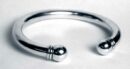 Silver Bangle Plain Torque