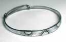 Silver Bangle Sun Design