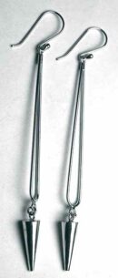 Silver Earring Long Pointed
