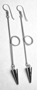 Silver Earring Long Loop