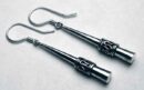 Silver Earring Cone Drop