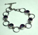 Silver Bracelet Mystic Quartz