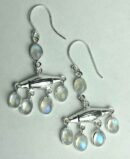 Silver Earring Bar Rainbow