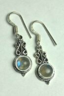 Silver Earring Fancy Rainbow