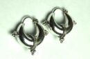 Silver Earring Wide Hoop