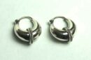 Silver Earring Wide Hoop