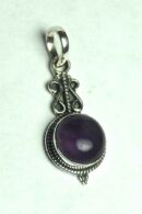 Silver Pendant Fancy Amethyst