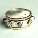 Silver Ring Band Rainbow