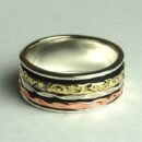 Silver Ring Band Spinner