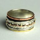 Silver Ring Band Spinner