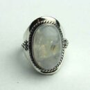 Silver Ring Rainbow Raised